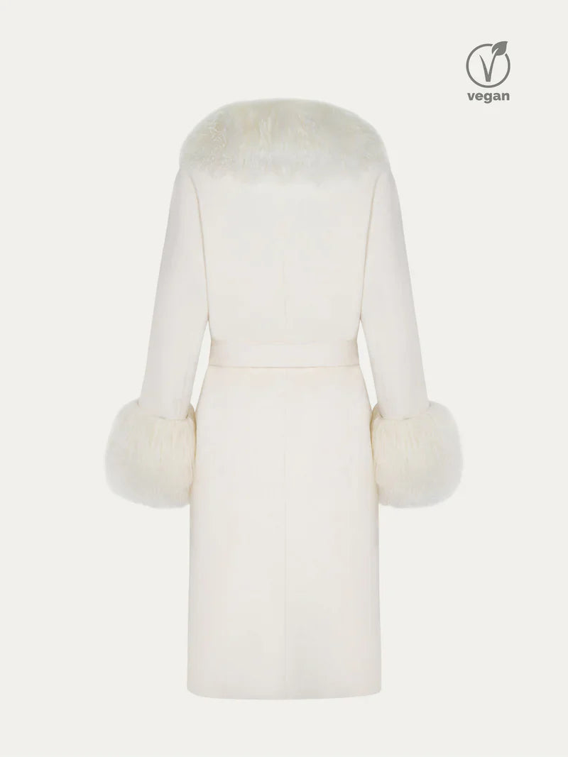 Asha | Fur Cashmere Coat